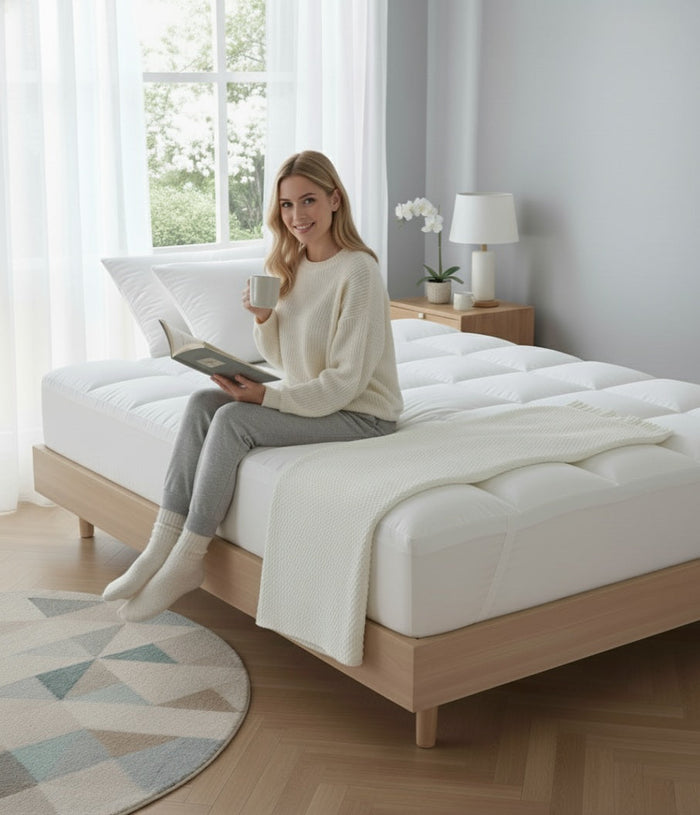 Hypoallergenic Polyester Fiber Mattress Topper | Filling 770 gr/sqm