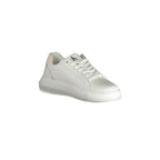 CALVIN KLEIN Scarpe Sneakers Donna Bianche con Dettagli Logo