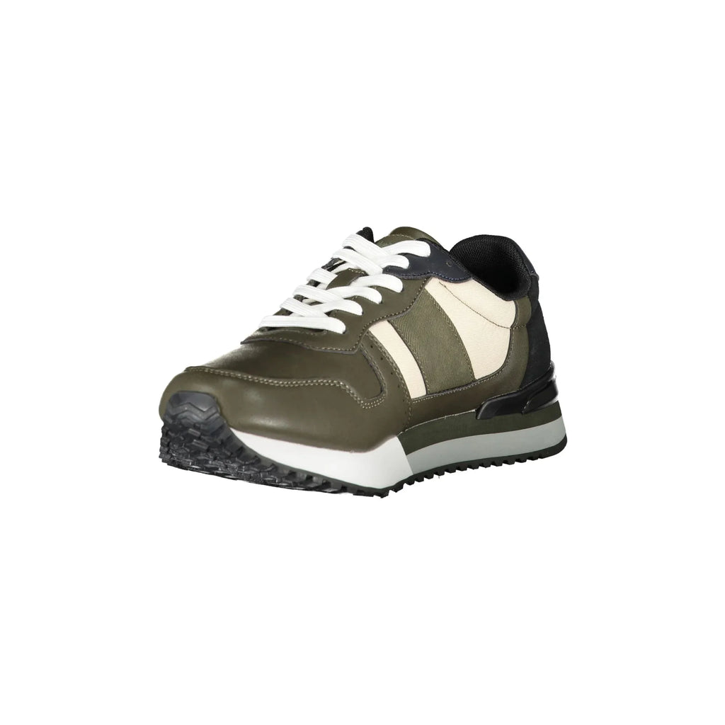 CARRERA Sneakers Uomo Verdi con Dettagli a Contrasto e Logo