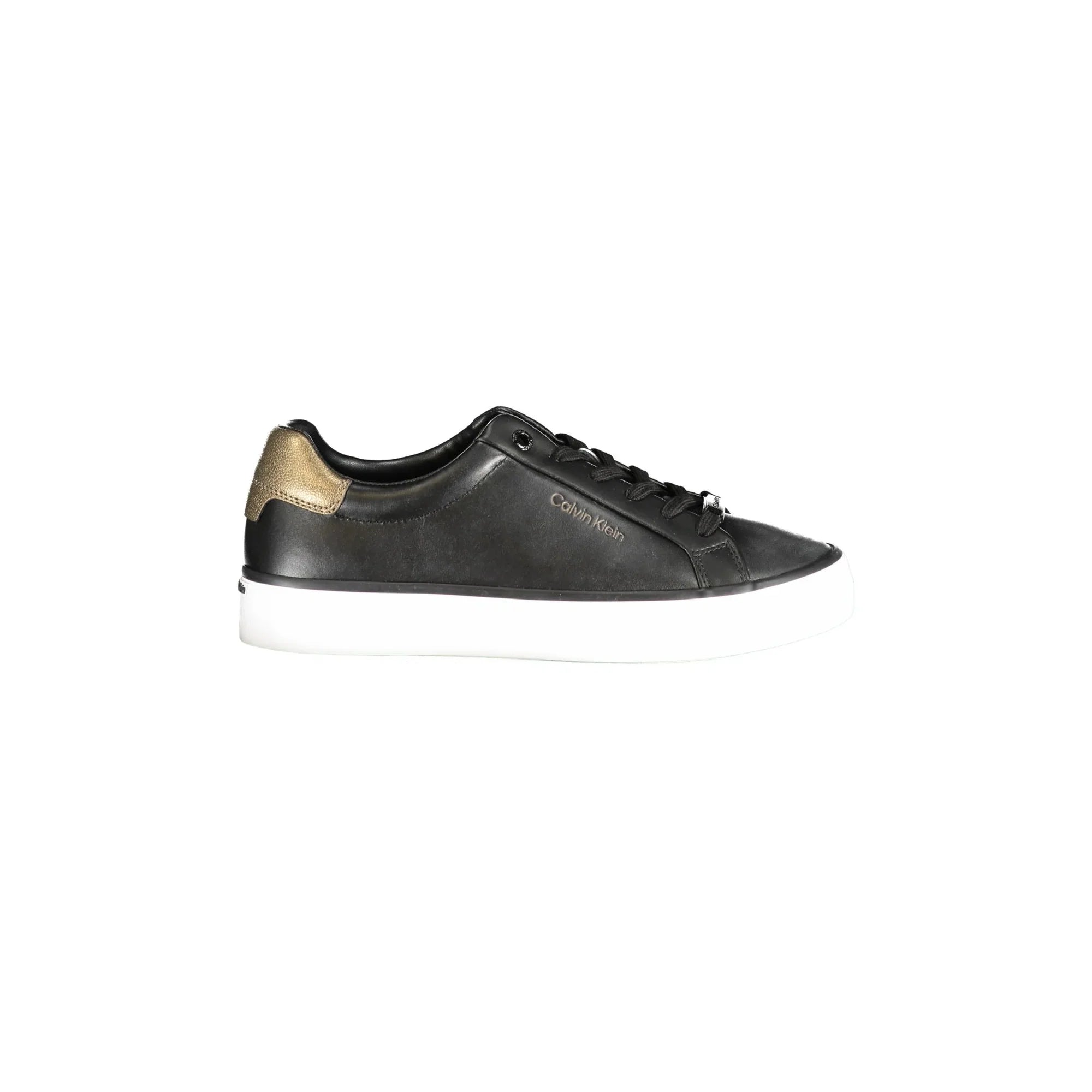 CALVIN KLEIN Scarpe Sneakers Donna Nere con Dettagli a Contrasto