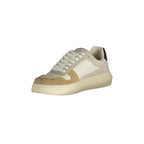 CALVIN KLEIN Scarpe Sneakers Uomo Beige con Dettagli a Contrasto