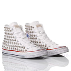White Studded Converse