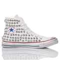 White Studded Converse