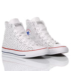 White Swarovski Converse