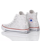White Swarovski Converse
