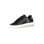 CALVIN KLEIN Women's Black Sneakers with Contrast Sole