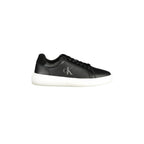 CALVIN KLEIN Scarpe Sneakers Uomo Nere con Dettagli a Contrasto