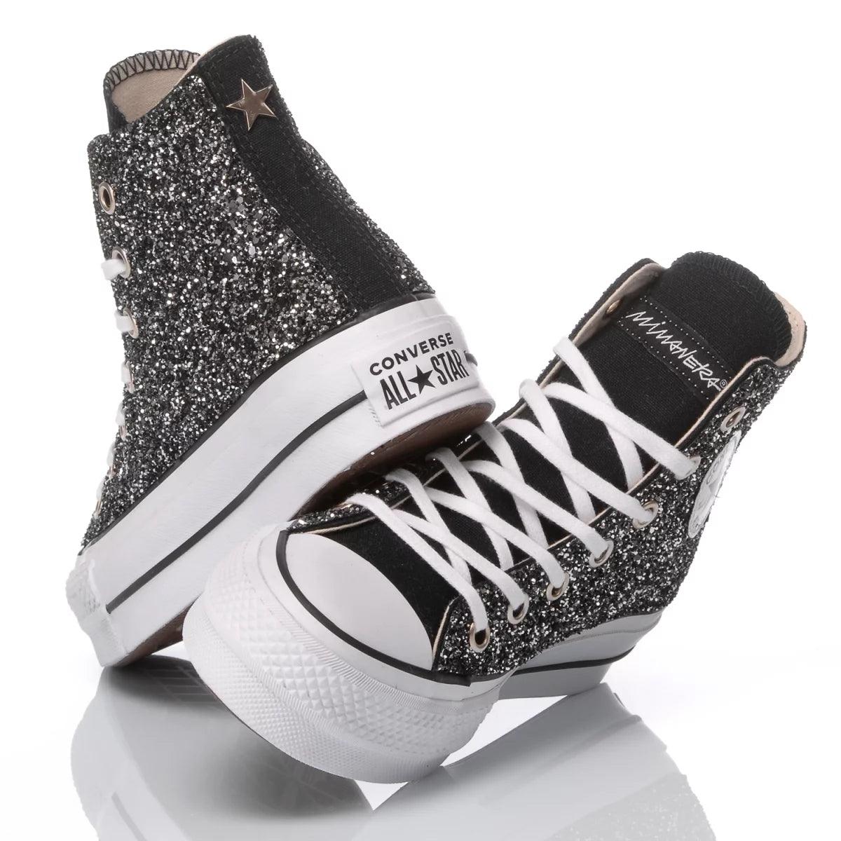 Converse Platform Glitter Black