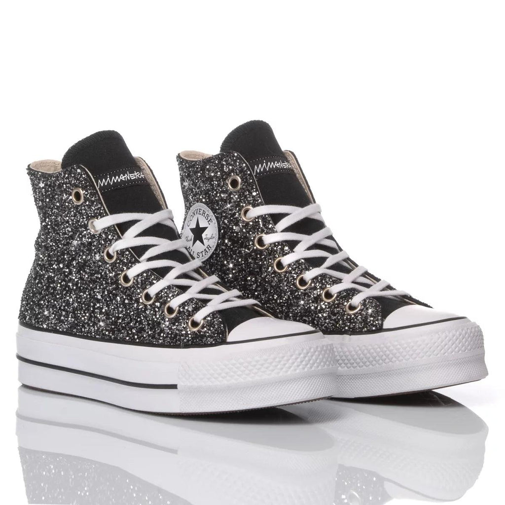 Converse Platform Glitter Black