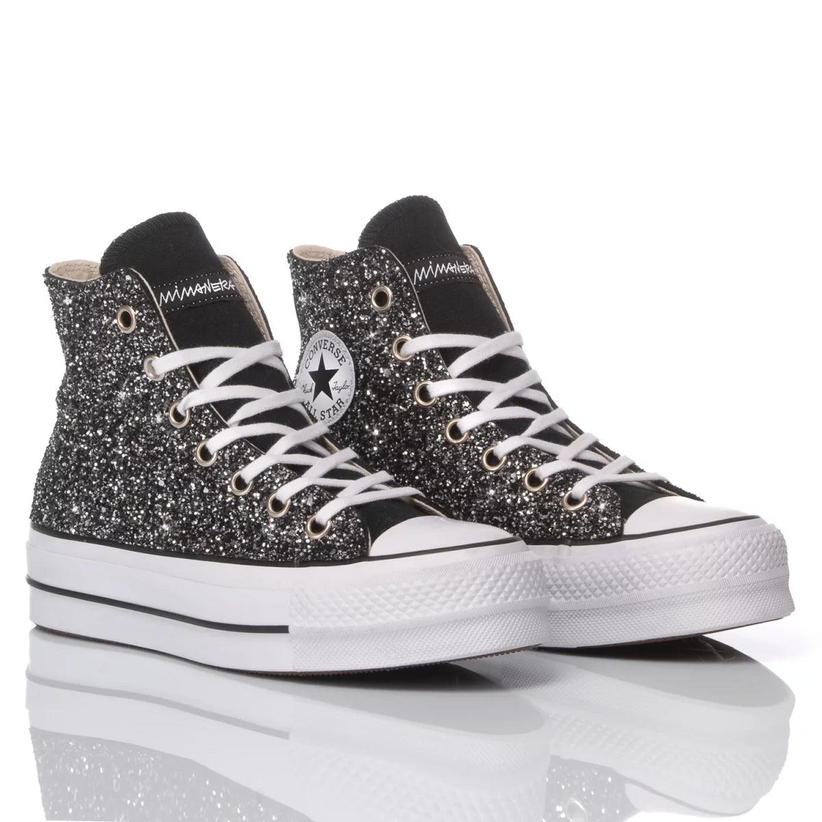 Converse Platform Glitter Black