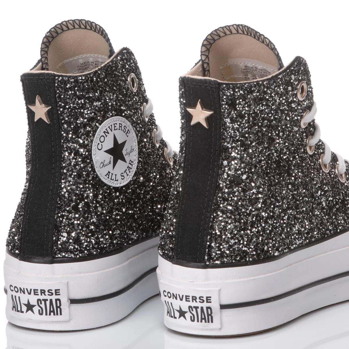 Converse Platform Glitter Black