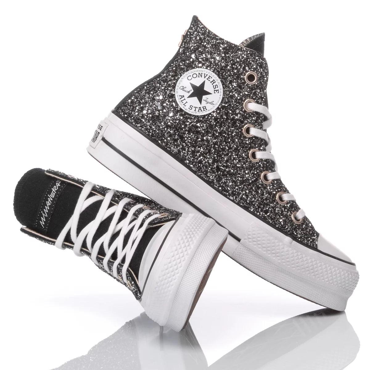 Converse Platform Glitter Black