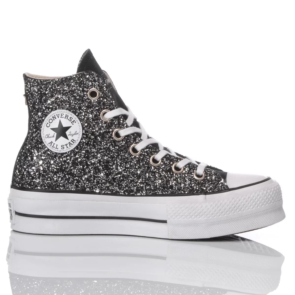 Converse Platform Glitter Black