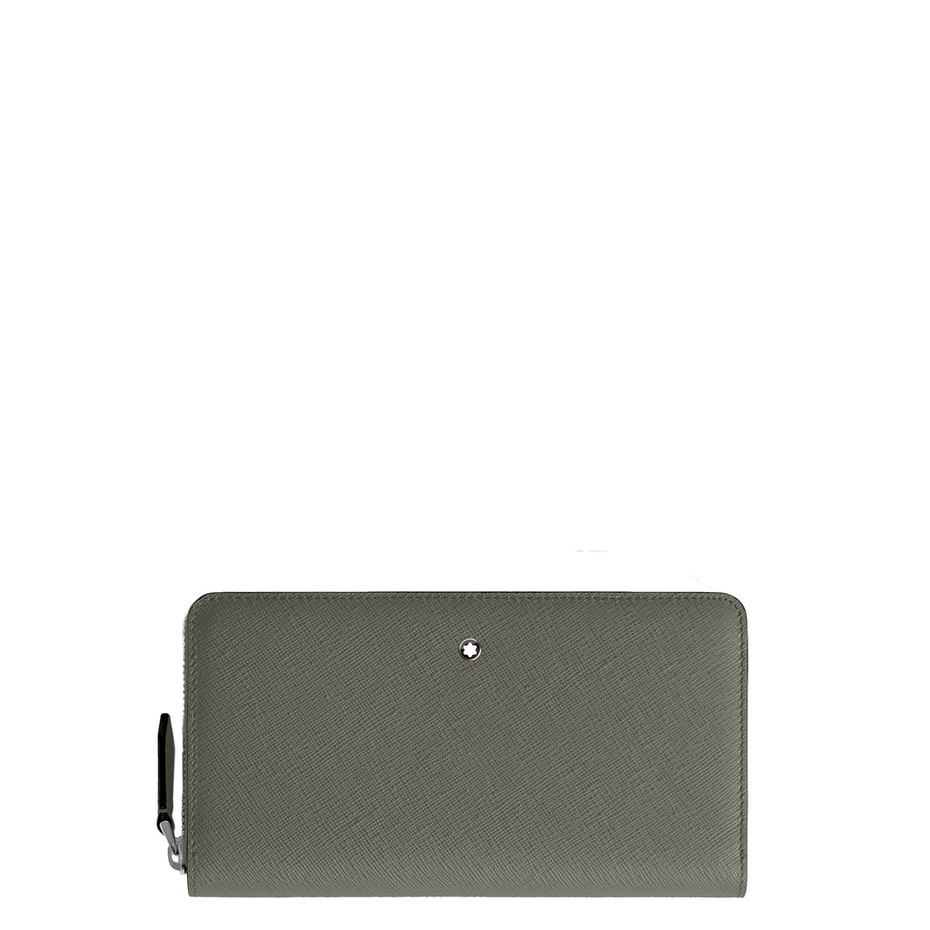 Montblanc Sartorial 12-Compartment Zip-Around Wallet Medium Grey 199371