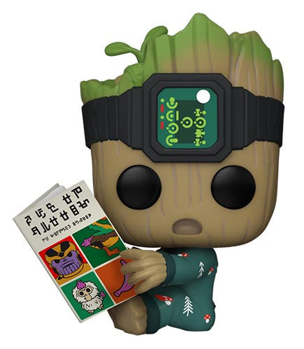 Funko Pop! Marvel - I Am Groot - (1193) Groot In Onesie W/Book Bobble Vinyl 9Cm
