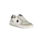 BLAUER Scarpe Sneakers Uomo Bianche con Dettagli a Contrasto e Applicazione