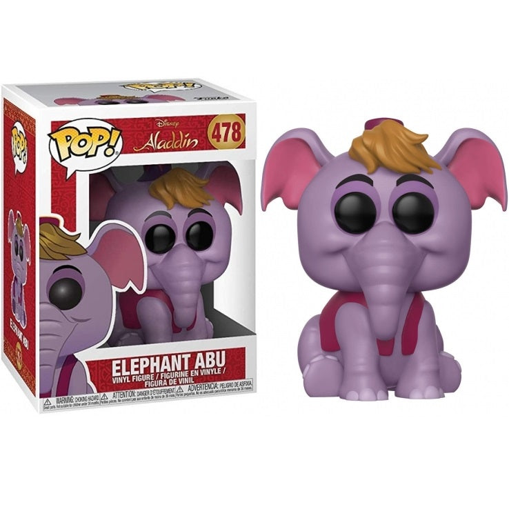Funko Pop! Disney Aladdin - (478) Elephant Abu - Vinyl Figure 9Cm