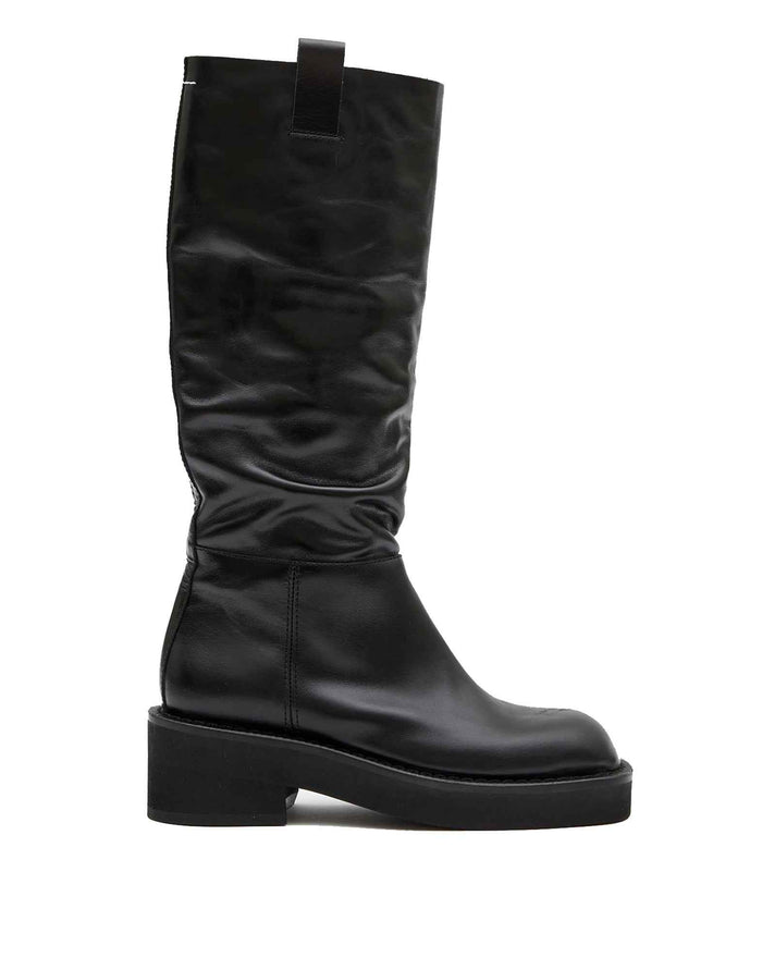 MM6 MAISON MARGIELA Stivale in Vitello Spazzolato