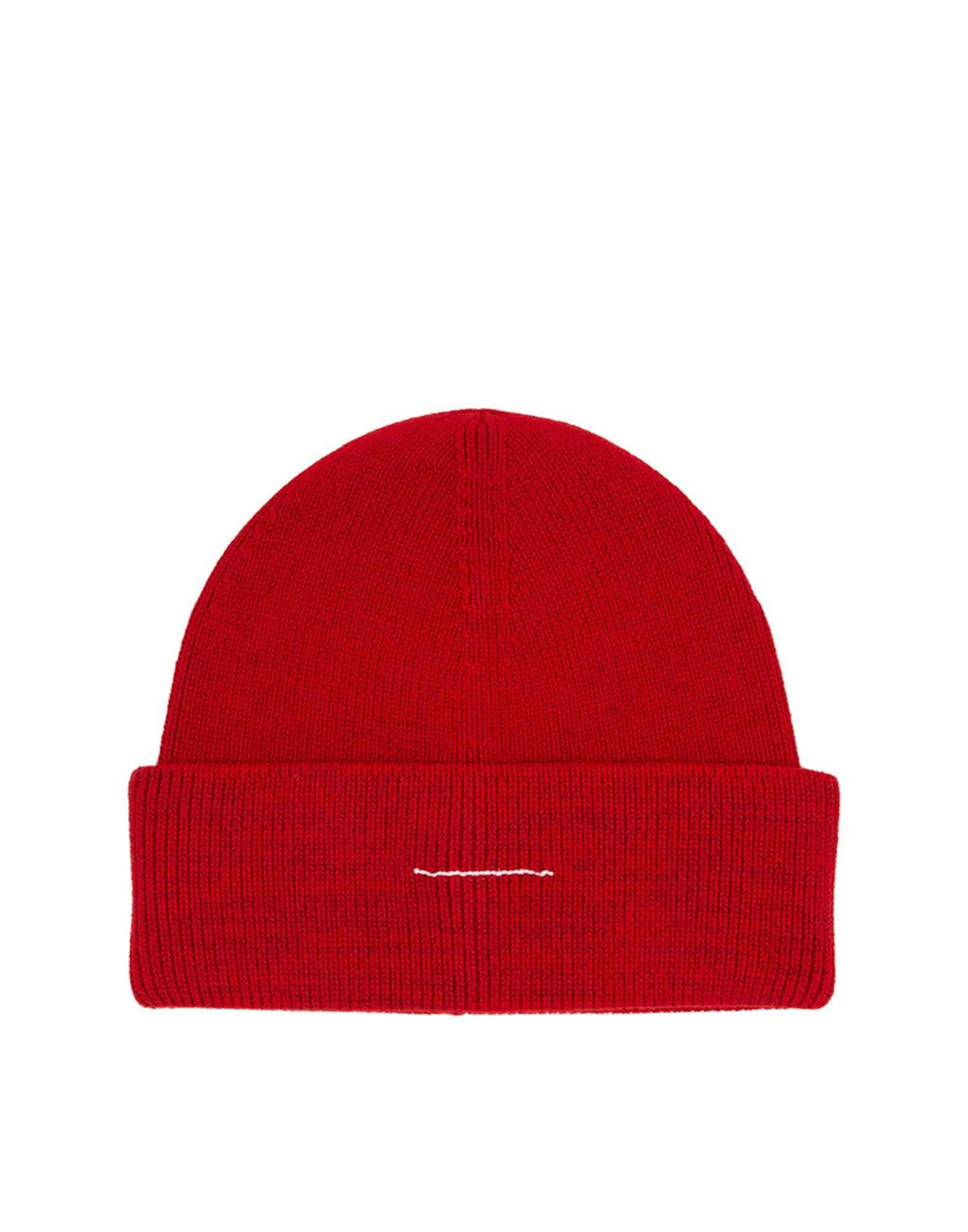 MM6 MAISON MARGIELA Berretto Stitch Line Rosso