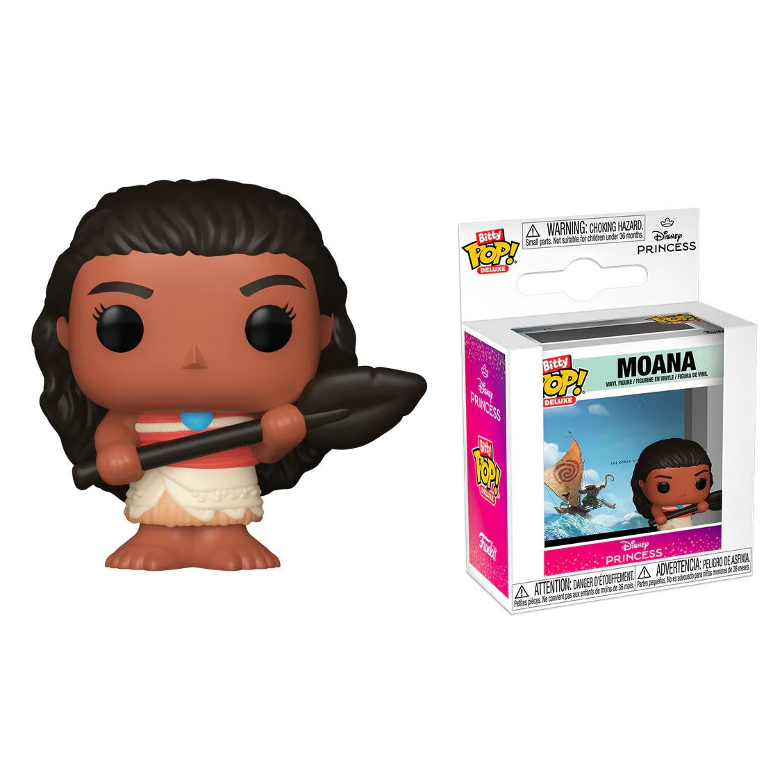 Funko Bitty Pop! Deluxe Disney Princess Moana Vinyl Figure Collectible Statue