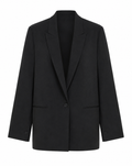 ALBERTA FERRETTI Giacca Monopetto in Cady Nero