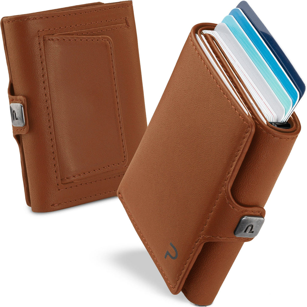 KLIK Classic with XL Coin Pocket Mirum Cognac