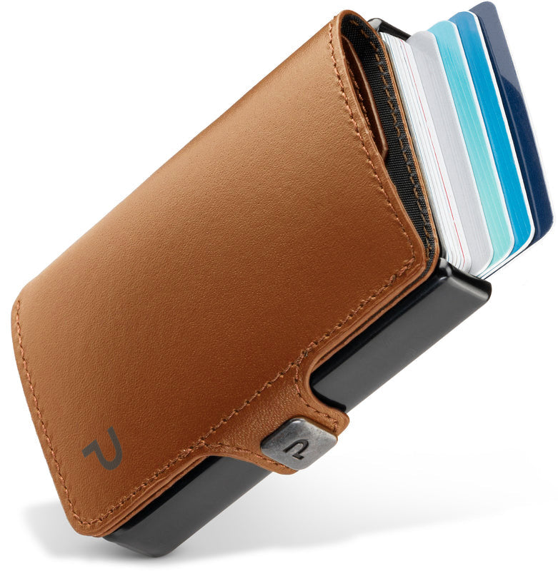 KLIK Minimal SLIM without coin pocket Mirum Cognac