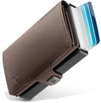 KLIK Mini with Coin Pocket Brown Leather