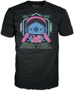 Funko Pop ! + Tees Disney Lilo And Stitch - Stitch Gamer With Frog Figure 9Cm