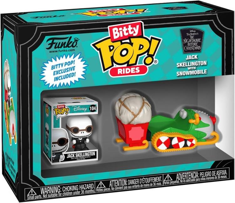 Funko Bitty Pop! Nightmare Before Christmas - Jack Skellington With Snowmobile