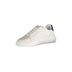 CALVIN KLEIN Scarpe Sneakers Uomo Bianche con Dettagli a Contrasto