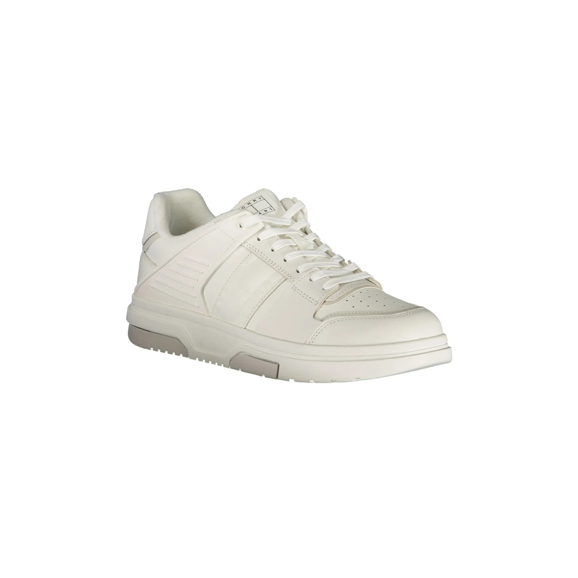 TOMMY HILFIGER Men's White Sneakers with Contrast Details