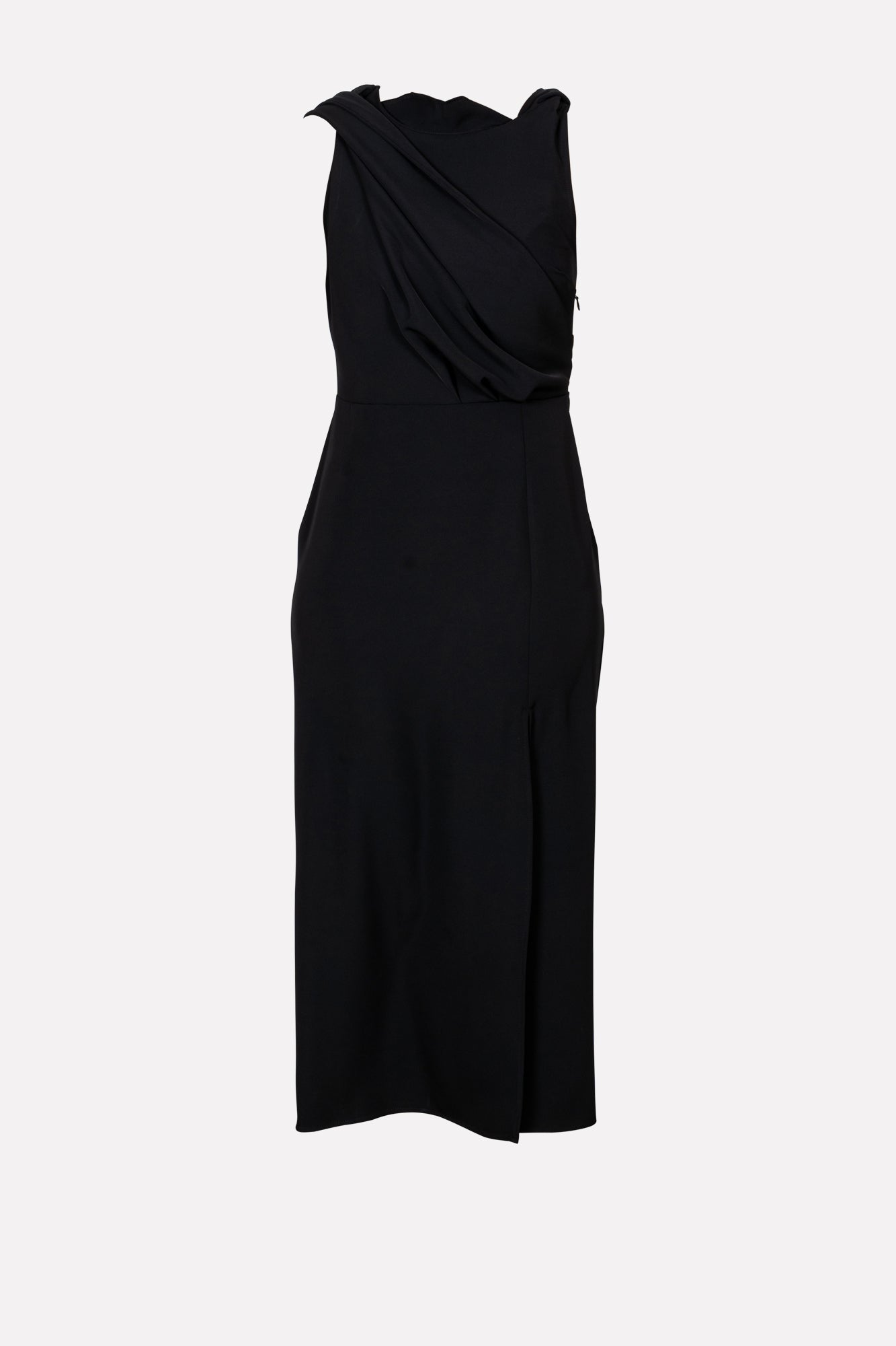 hooded long dress