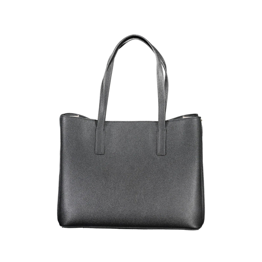 GUESS JEANS Women's Black Meridian Shoulder Bag with External Pockets and Zip