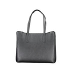 GUESS JEANS Women's Black Meridian Shoulder Bag with External Pockets and Zip