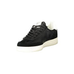 BLAUER Sneakers Uomo Nere con Lacci e Dettagli a Contrasto Bianco