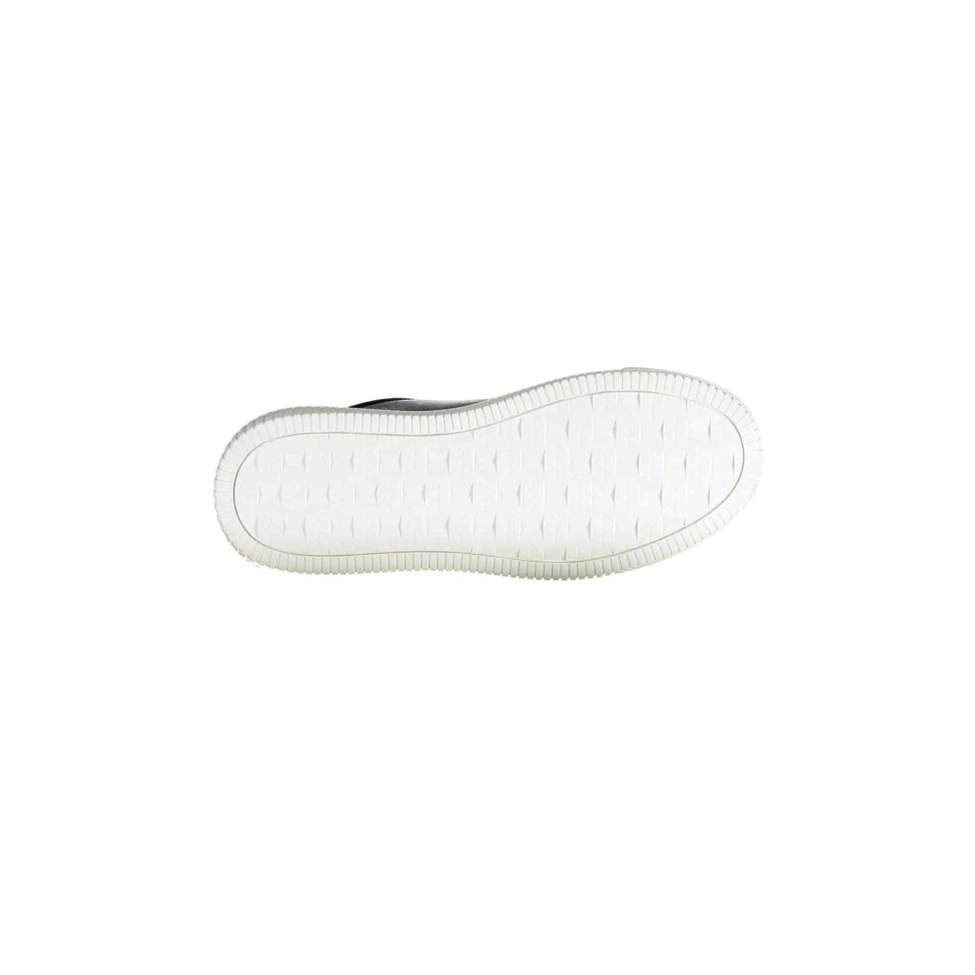 CALVIN KLEIN Men's Black Sneakers with Contrast Details and Logo