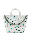 DESIGUAL Borsa Donna Bianca a Mano e Spalla con Tracolla Catena