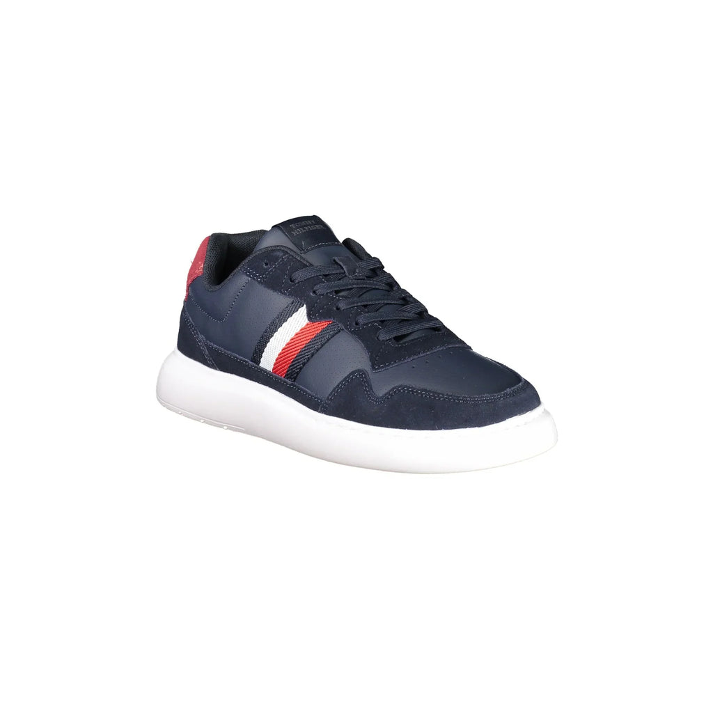 TOMMY HILFIGER Calzatura Sportiva Uomo Blu con Ricamo e Dettagli a Contrasto