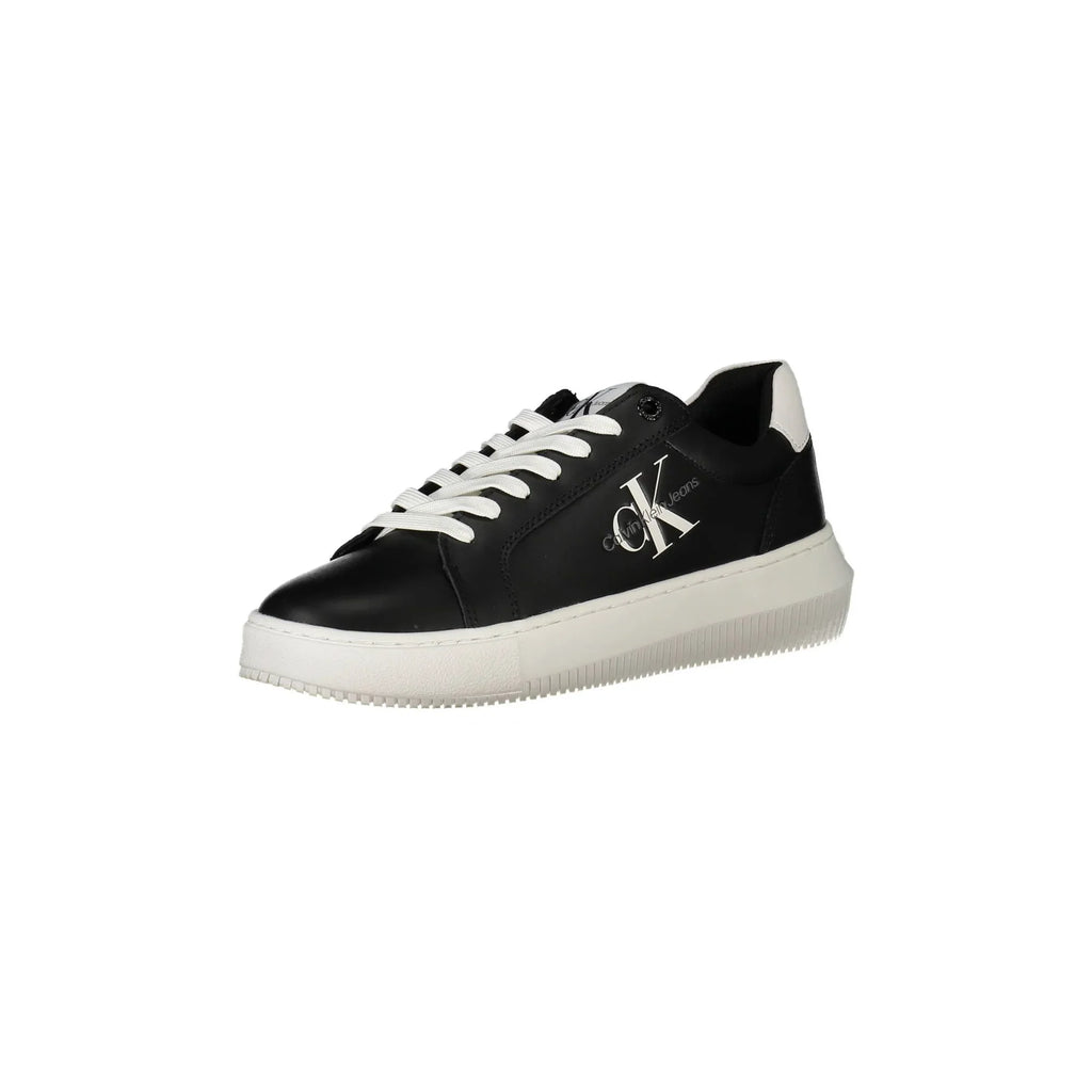 CALVIN KLEIN Women's Black Sneakers with Contrast Details