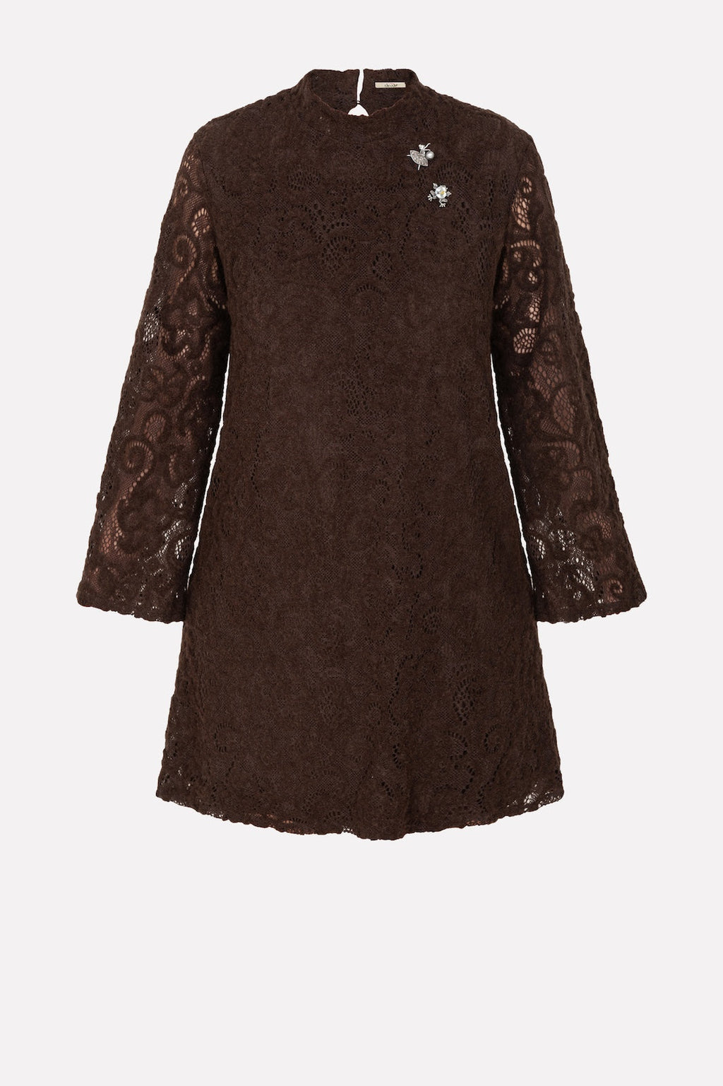 No-Nà Lace Dress - Elegance and Unique Style with Brooches