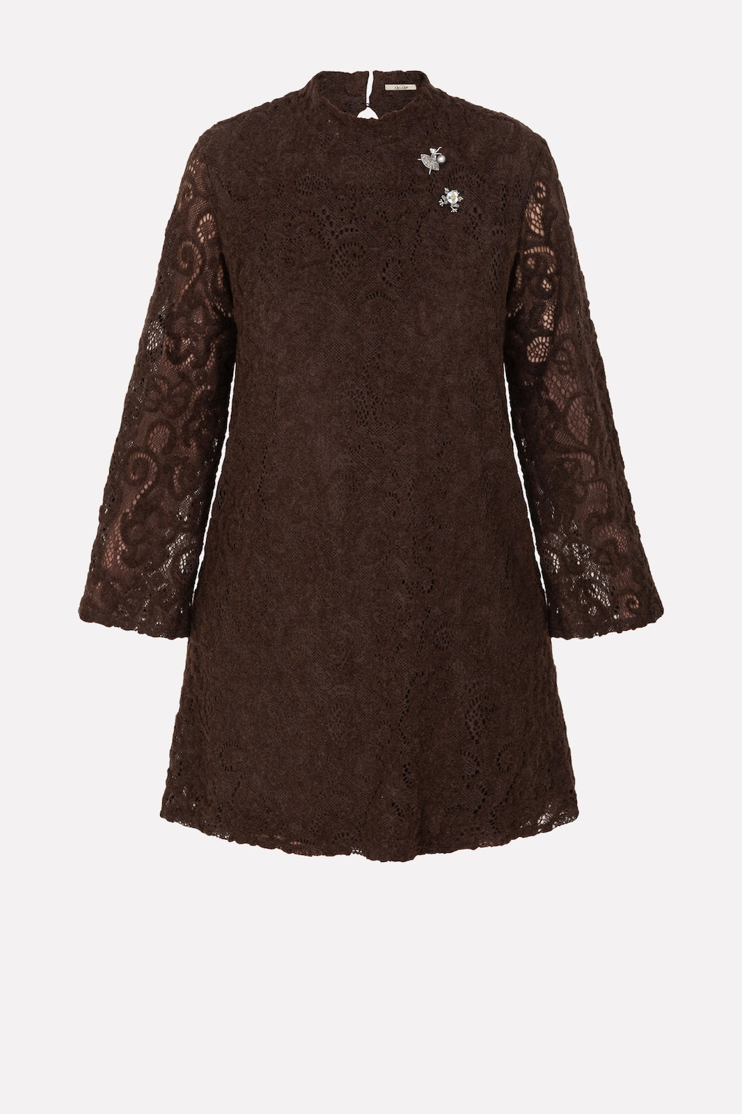 No-Nà Lace Dress - Elegance and Unique Style with Brooches