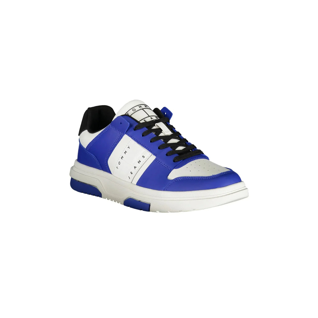 TOMMY HILFIGER Scarpe Sneakers Uomo Blu con Dettagli a Contrasto