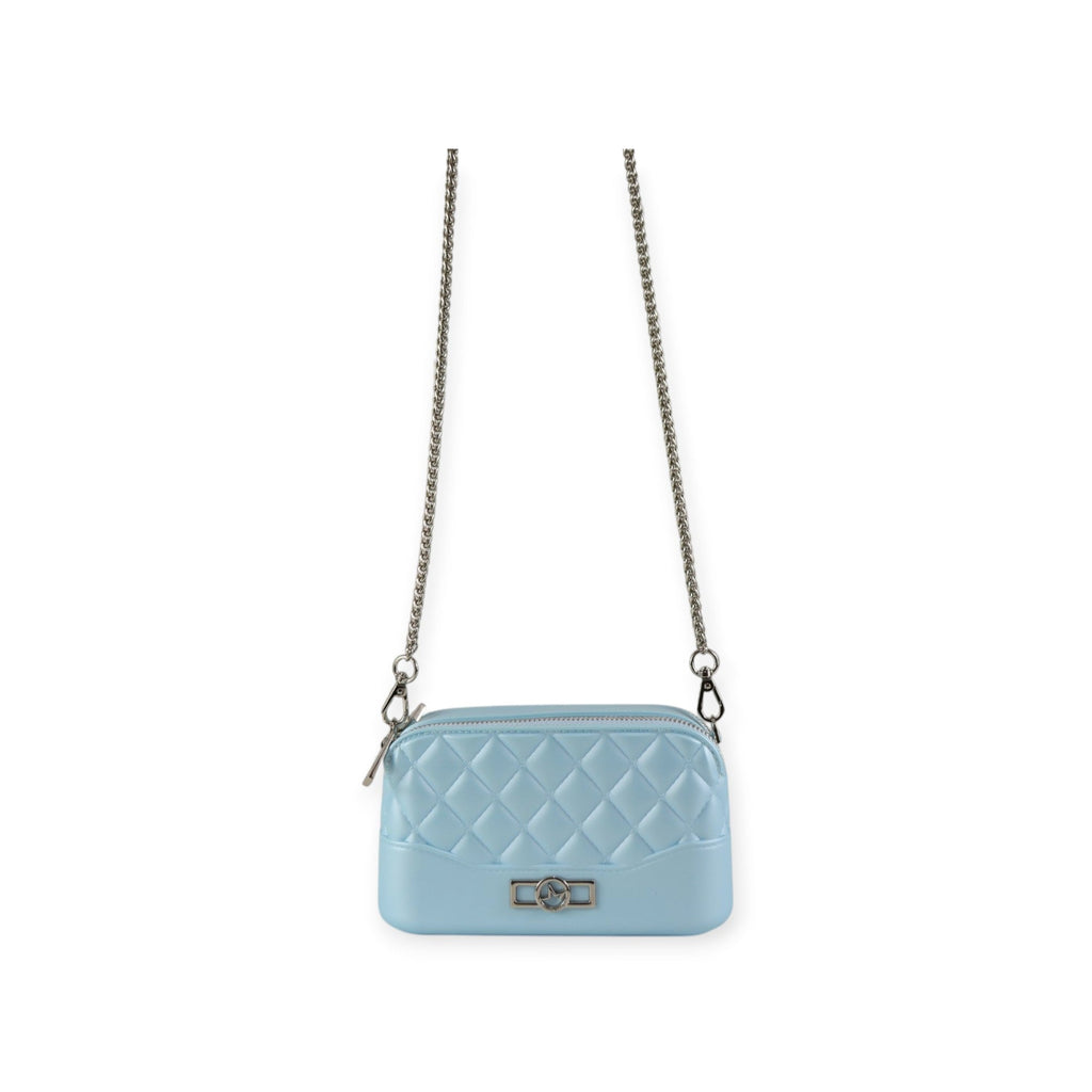 BORSA A TRACOLLA BLOOM AZZURRO