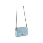 BORSA A TRACOLLA BLOOM AZZURRO