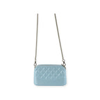 BORSA A TRACOLLA BLOOM AZZURRO