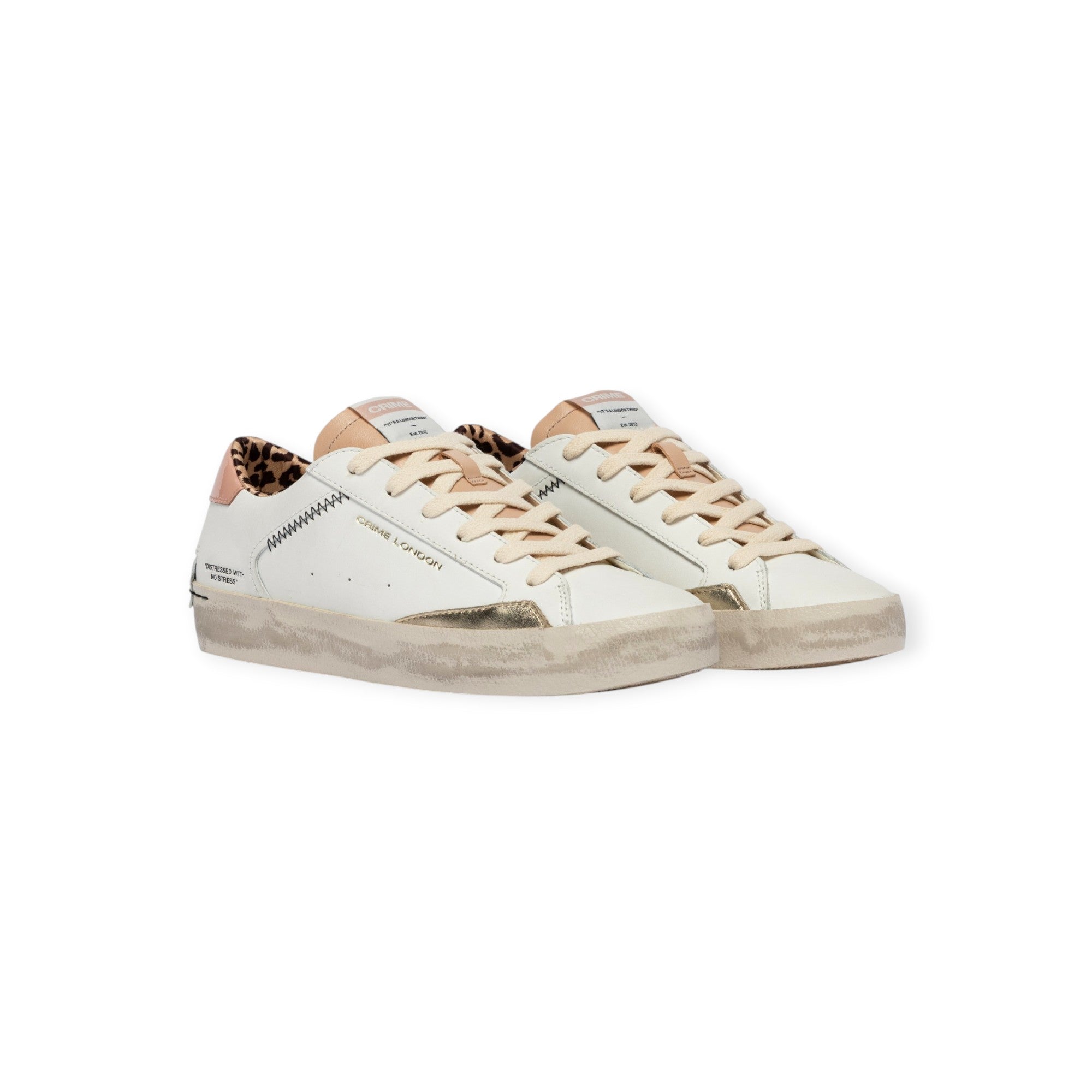 SNEAKERS DISTRESSED BIANCA