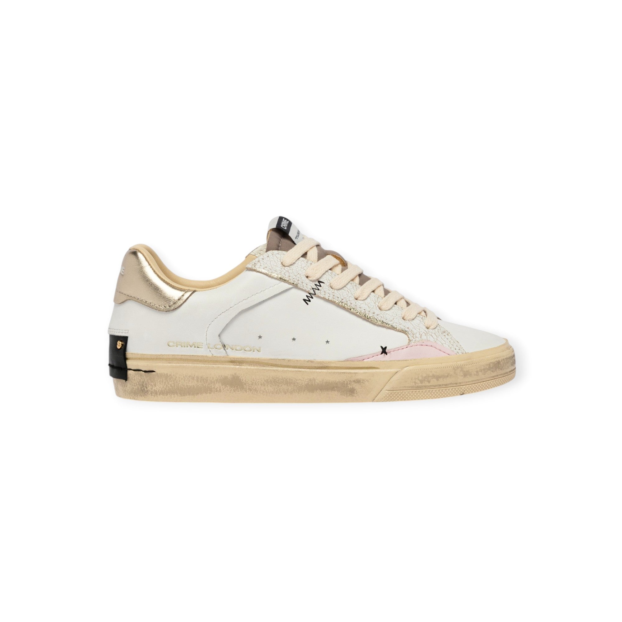 SNEAKERS DISTRESSED BIANCA