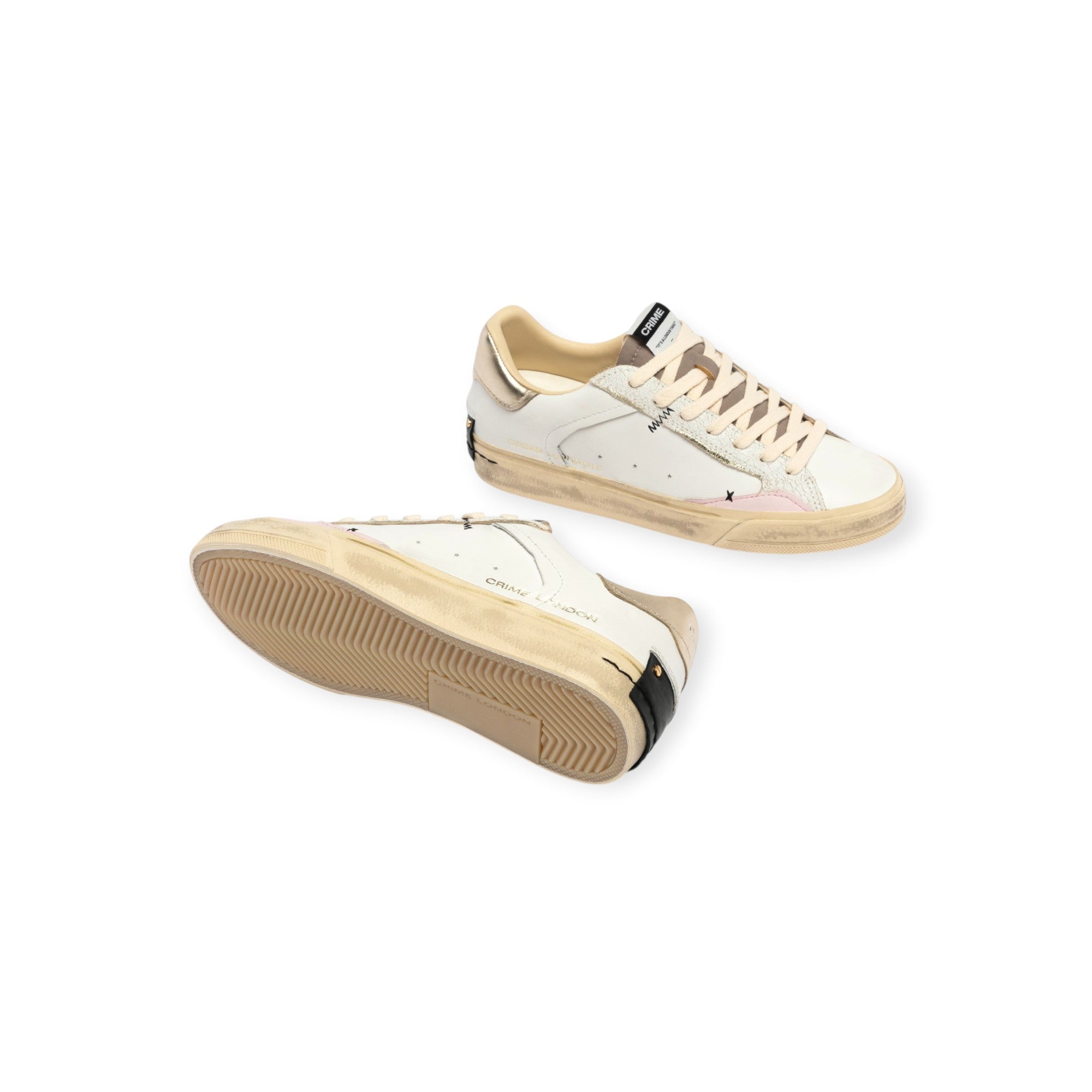 SNEAKERS DISTRESSED BIANCA