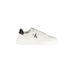 CALVIN KLEIN Scarpe Sneakers Uomo Bianche con Dettagli a Contrasto